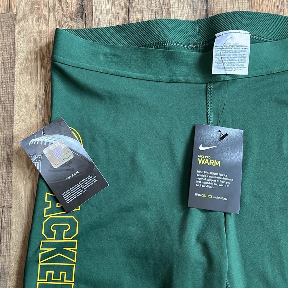 Nike Pro Warm Green Bay Packers yoga pants - Picture 4 of 6